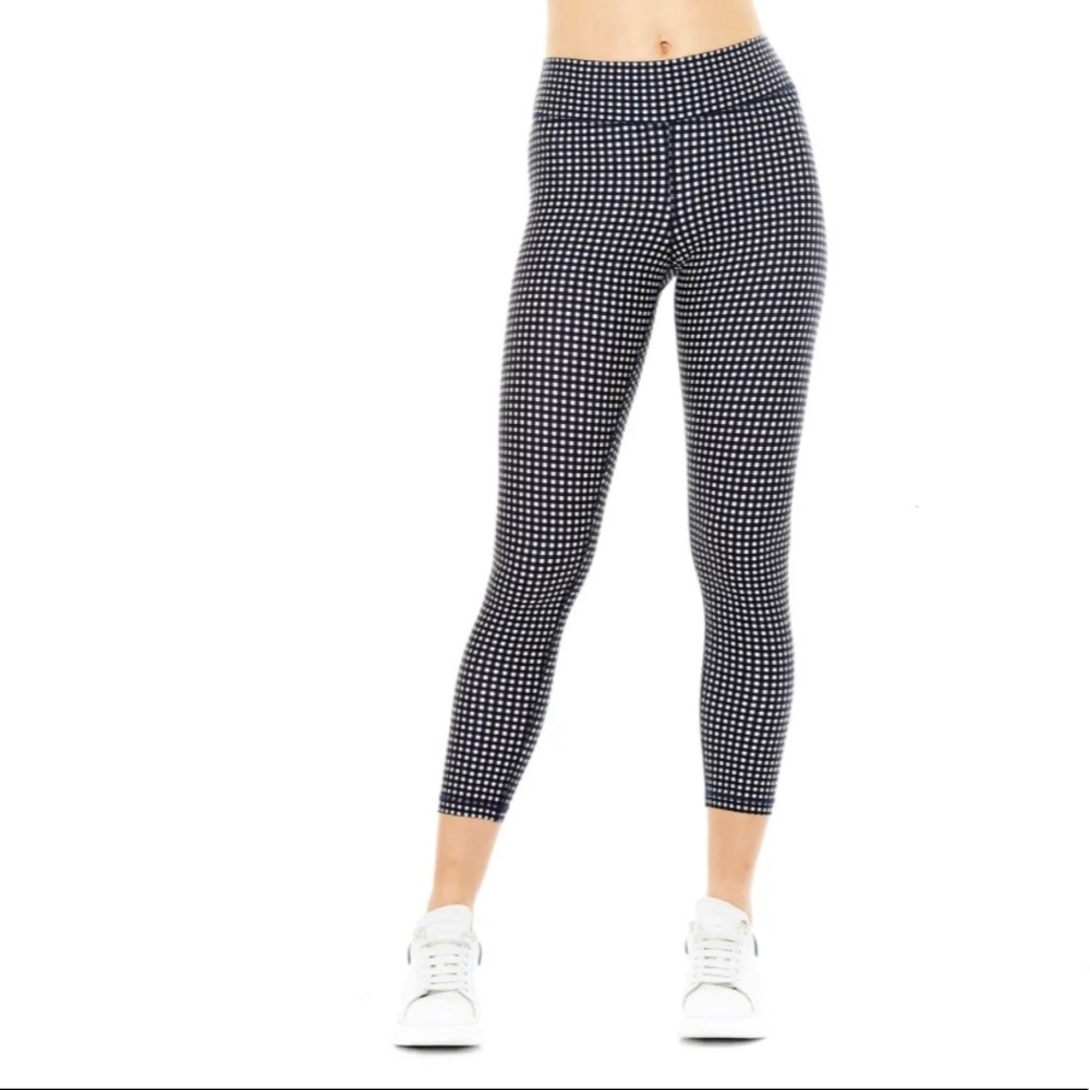 THE UPSIDE Gingham Midi Yoga Pants